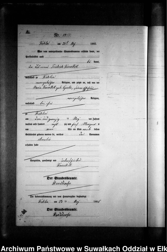 image.from.unit.number "Geburts-Neben-Register des Preussischen Standes-Amtes Kehlen Kreis Angerburg"