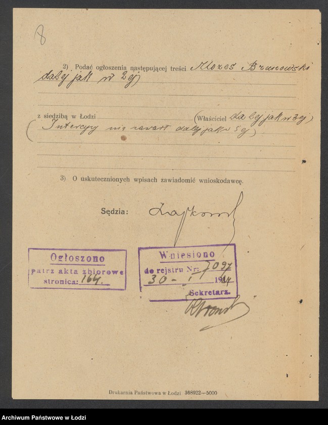 Obraz 10 z jednostki "Mozes Brunowski – sklep rzeźniczy"