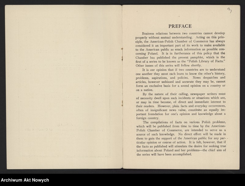image.from.unit.number "American Polish Chamber of Commerce and Industry in the United States, Inc.; Załączniki: 1) Polish Library of Facts, No. I. Polish-German Relations; N.Y. 1931 (broszura); 2) Program przyjęcia na cześć I. J. Paderewskiego, 18 V 1932 (druk); L.1"