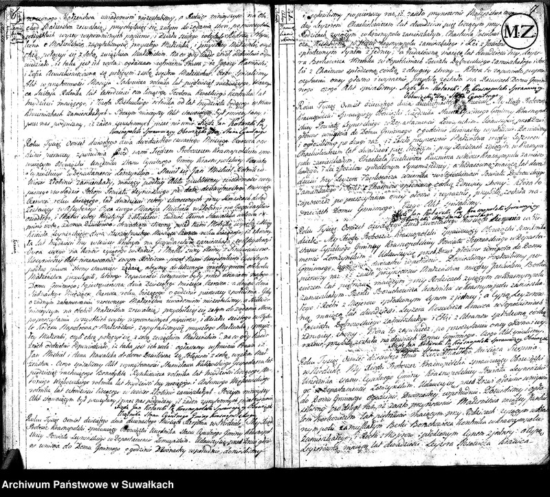 Obraz 7 z jednostki "Akta Cywilne Małżeństwa Gminy Krasnopolskiey od R.1810 1-go Maja do R. 1811 1-go Maja."