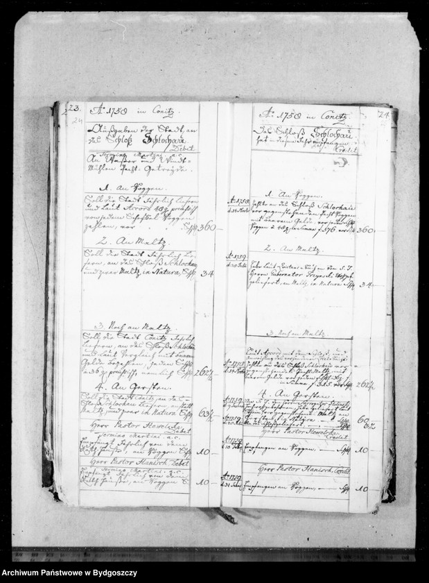 image.from.unit.number "Berechungsbuch von der Einnahme und Ausgabe des in der Stadt Conitz fälligen Korns"