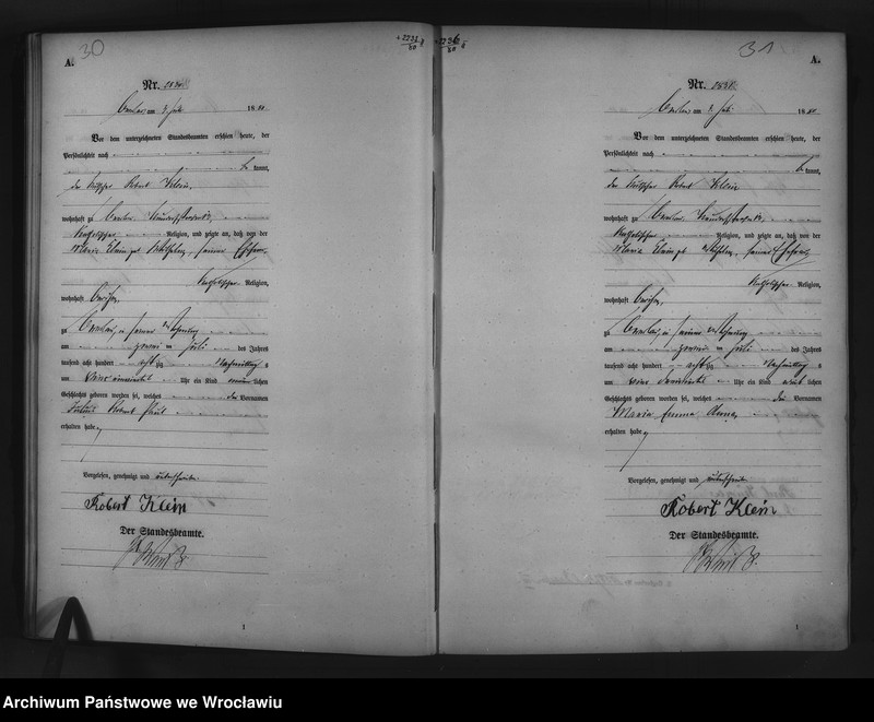 image.from.unit.number "Geburts-Haupt-Register Breslau II 1880 Band 8"