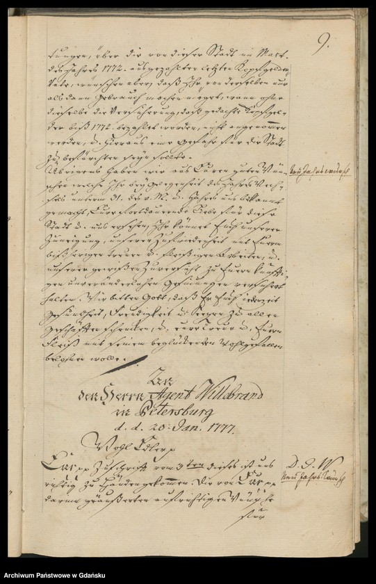 image.from.unit.number "[Liber missivarum]. Register der in vorstehenden Briefen […] enthaltenen Materien. [Indeks adresatów]"