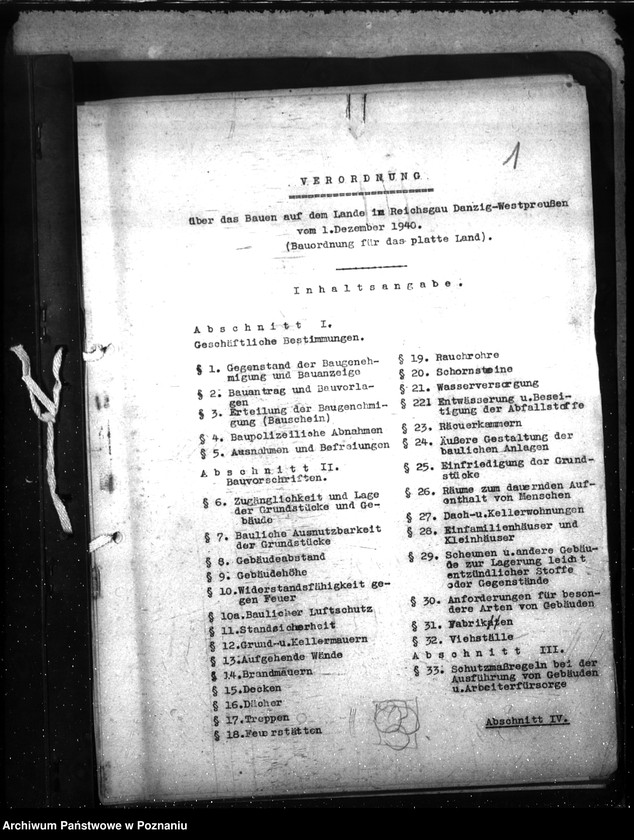 Obraz 5 z jednostki "Zarządzenie w sprawach budowlanych na wsi na terenie okręgu gdańskiego"