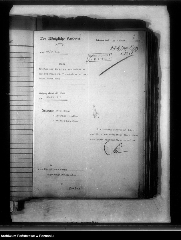 Obraz 4 z jednostki "Die Entwässerung einer Teiles der Germeinde und Gutsfeldmark Zimino im Kreise Schroda"