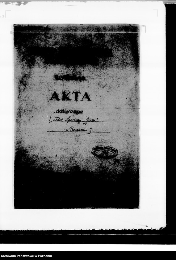 Obraz 4 z jednostki "/Klub Sportowy,,Grom" w Poznaniu/"