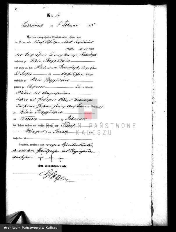 Obraz 17 z jednostki "[Księga zgonów]"