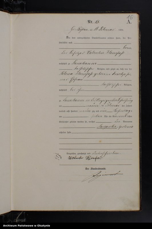 image.from.unit.number "Geburts-Haupt-Register Nr 1 - 98"