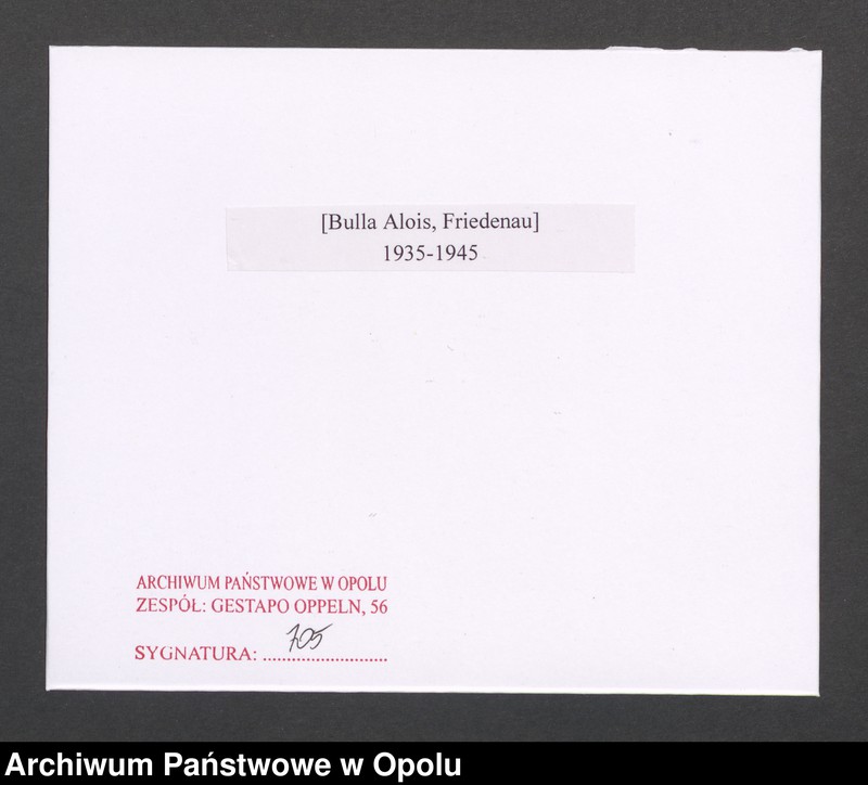 Obraz 2 z jednostki "[Bulla Alois, Friedenau]"