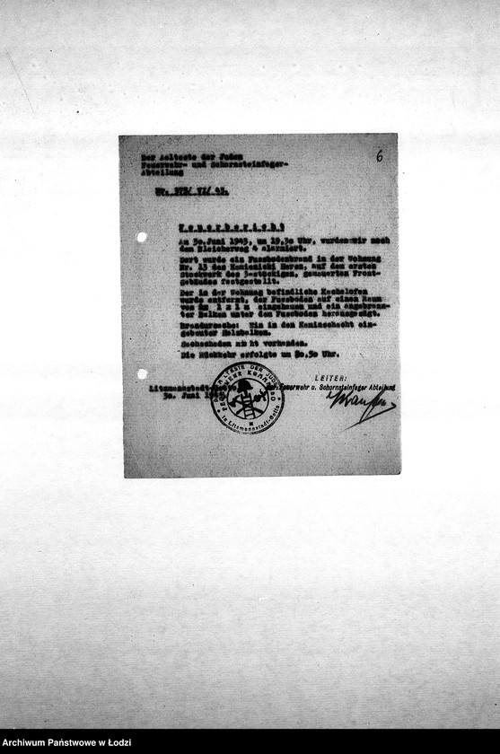 Obraz 9 z jednostki "[Korespondencja Komendy z policją niemiecką oraz rewirami gettowymi na temat różnych wydarzeń w getcie]"