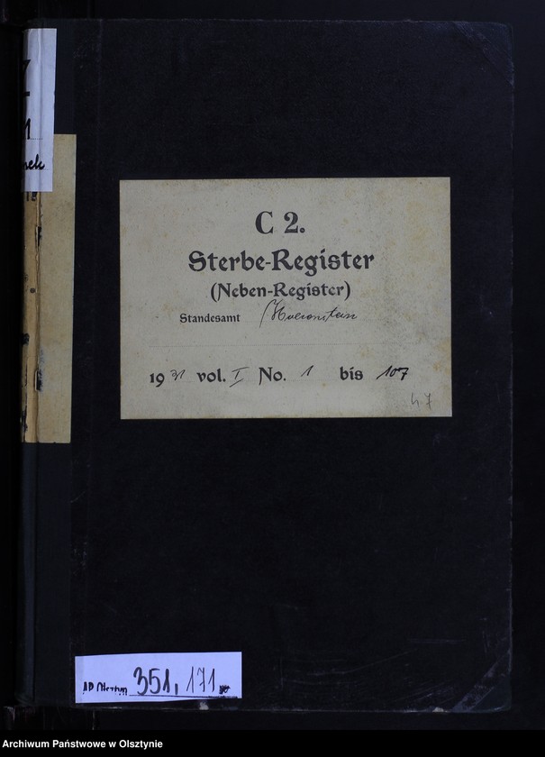 image.from.unit.number "Sterbe-Neben-Register Nr 1 - 107"