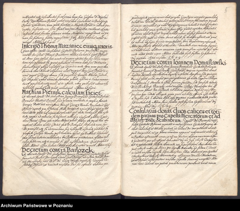 Obraz 9 z jednostki "Acta consulatus Posnaniensis."