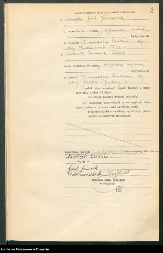 Obraz 4 z jednostki "Księga miejscowa małżeństw tom I [Rejestr główny małżeństw]"