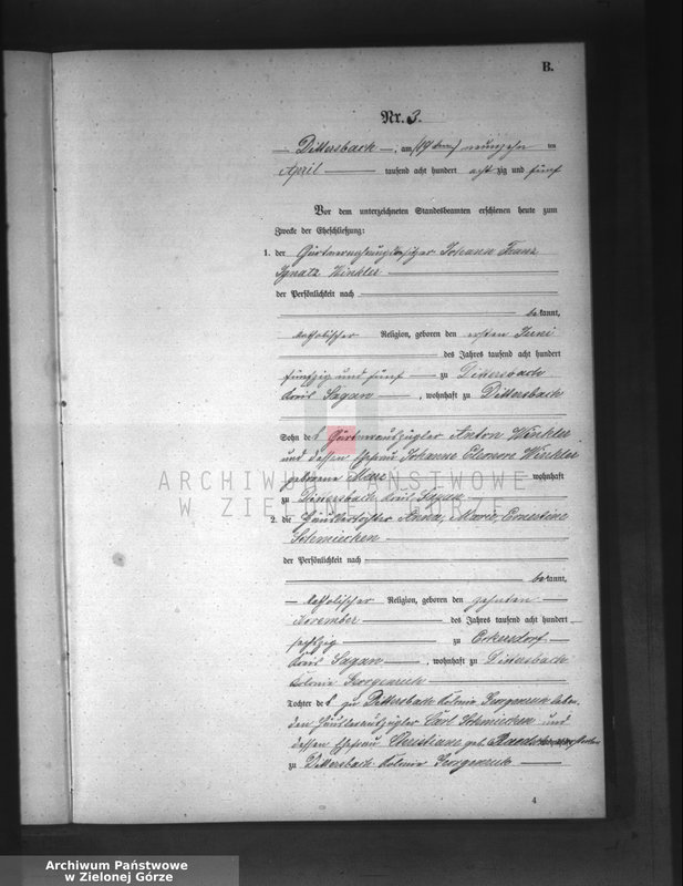 Obraz 8 z jednostki "[Księga aktów małżeństw]"