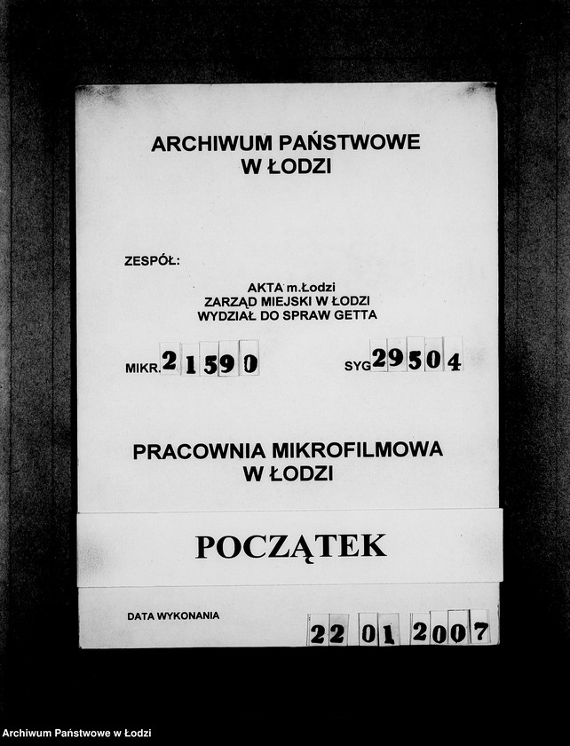 Obraz 1 z jednostki "J.801-820 [Wnioski Żydów z Getta o zwrot należności za towar wzięty na kredyt oraz za wykonaną pracę]"