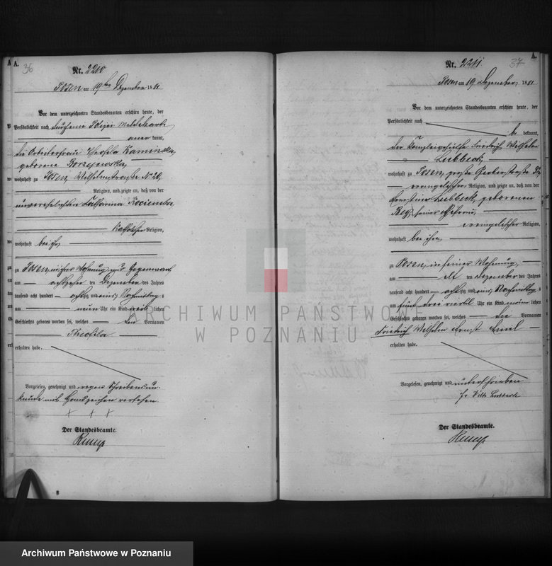 Obraz 20 z jednostki "Księga urodzeń t. V"