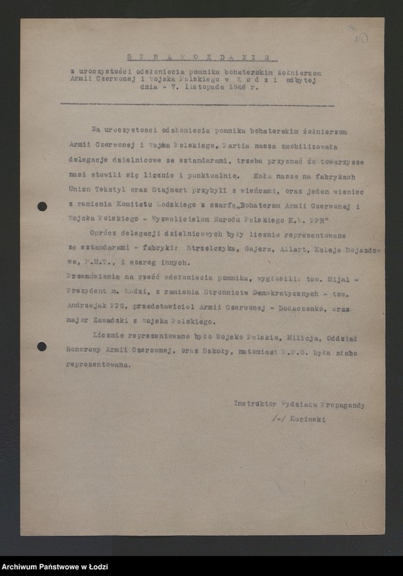 Obraz 11 z jednostki "Sprawozdania z akcji organizowanych przez Wydział"