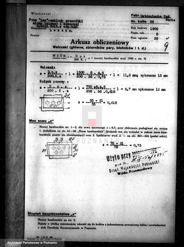 Obraz 12 z jednostki "Firma "Len" - Spółdzielnia Rolnicza w Lesznie woj. nr porz. 2895"