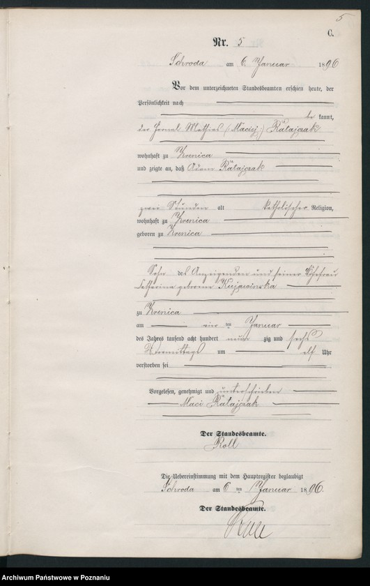 Obraz 8 z jednostki "Księga zgonów"
