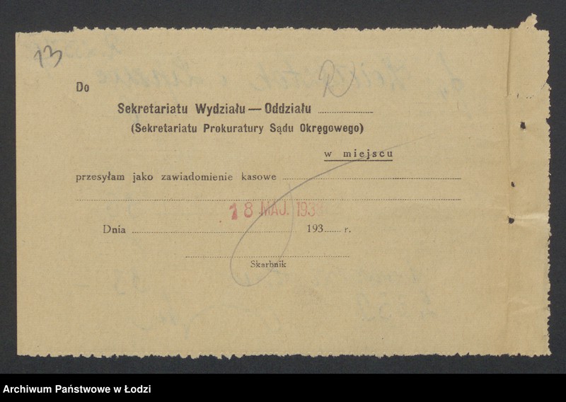 Obraz 15 z jednostki "Icchok Josek Lipszyc, Juda Sieradzki- Szmul Weinsztok, Icchok Josek Lipszyc- sprzedaż manufaktury i skład konsygnacyjny"