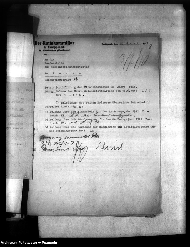 Obraz 12 z jednostki "Finanzstatistik (korespondencja)"