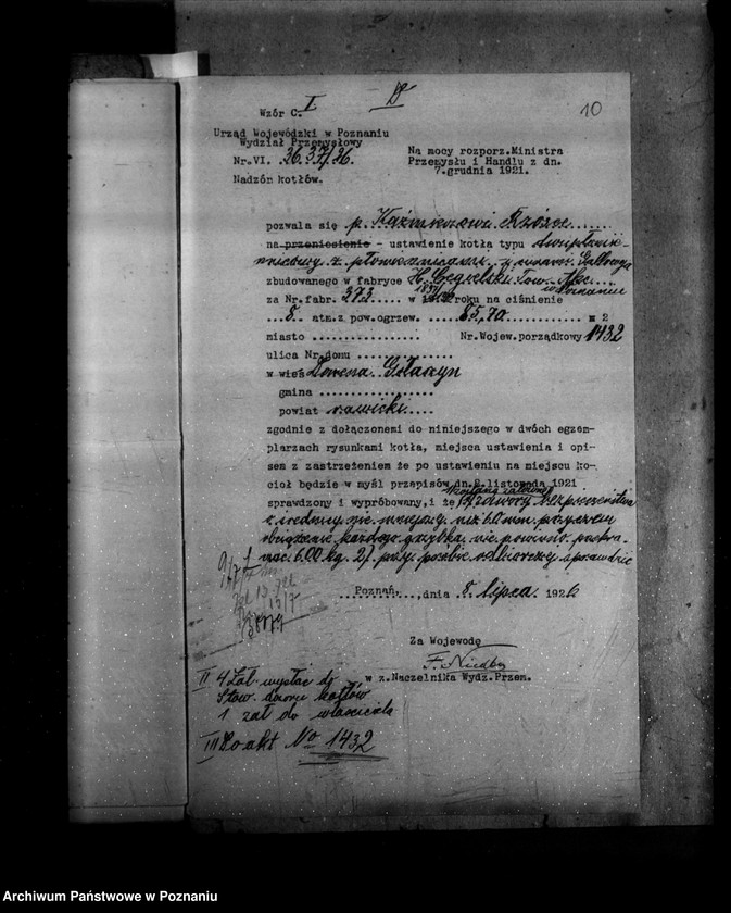 Obraz 14 z jednostki "Gorzelnia rolnicza, młyn i tartak K. Rzóski w Gołaszynie powiat rawicki"