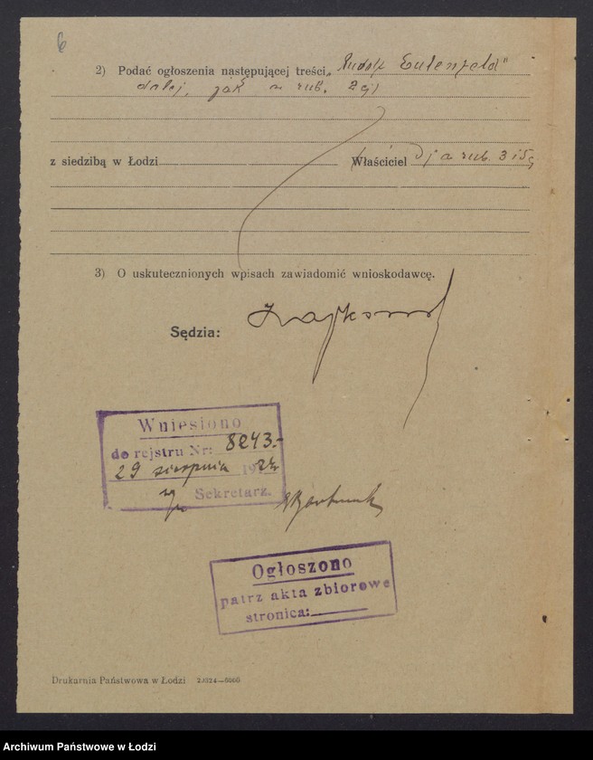 Obraz 8 z jednostki "Rudolf Eulenfeld- sklep galanteryjny"