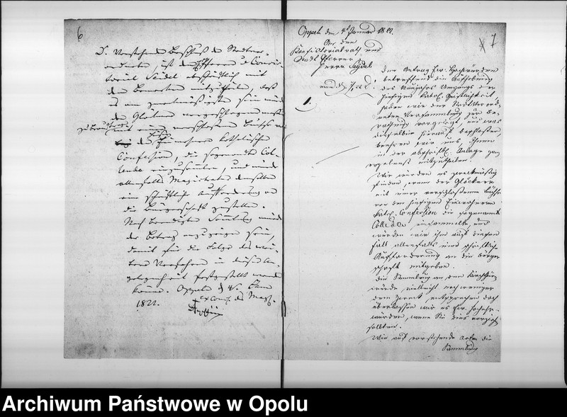Obraz 8 z jednostki "Acta von Abstellung der Neujahrs - Umgänge der hiesigen katholischen Geistlichkeit Vol. I de anno 1821"