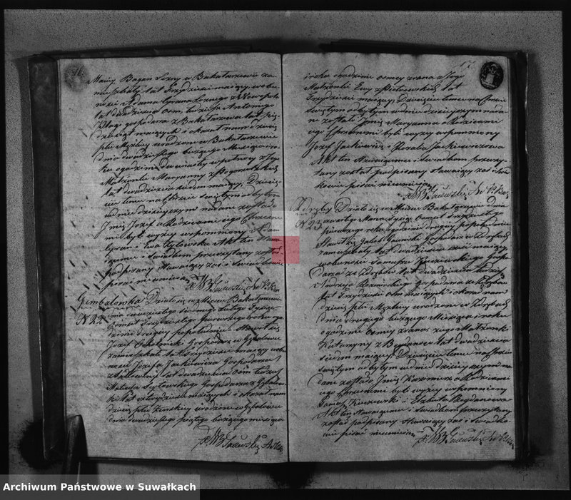 image.from.unit.number "Księga Duplikat zamykająca w sobie Akta Urodzonych Zaślubionych i Zejscia z Roku 1831"