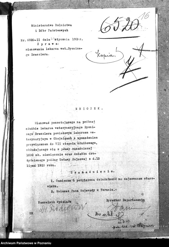 Obraz 20 z jednostki "Pow. lekarz Weterynaryjny Chojnice"