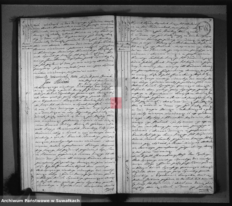 image.from.unit.number "Akta urodzonych stanu cywilnego gminy seyneńskiey od 1-go stycznia 1817 roku."