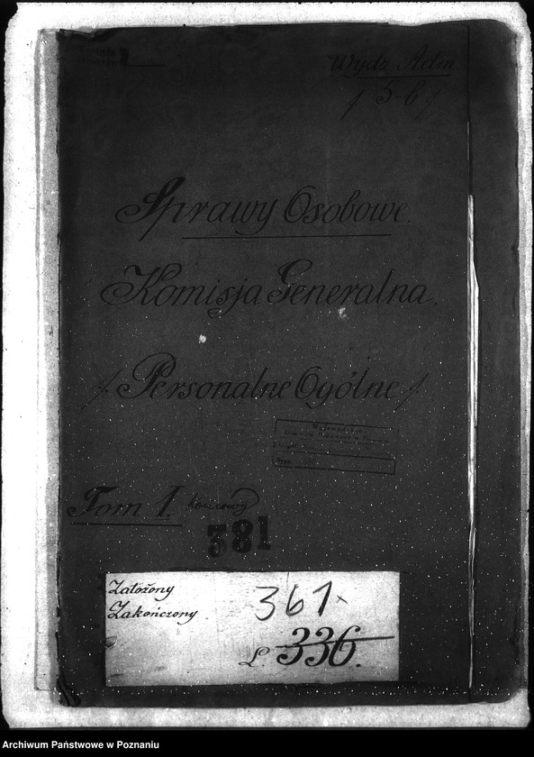 Obraz 4 z jednostki "Sprawy osobowe Komisja Generalna - personalne ogólne"