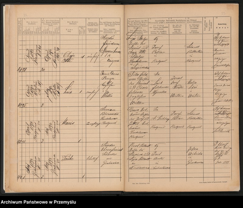 image.from.unit.number "Geburts Matrik pro Anno 1892"