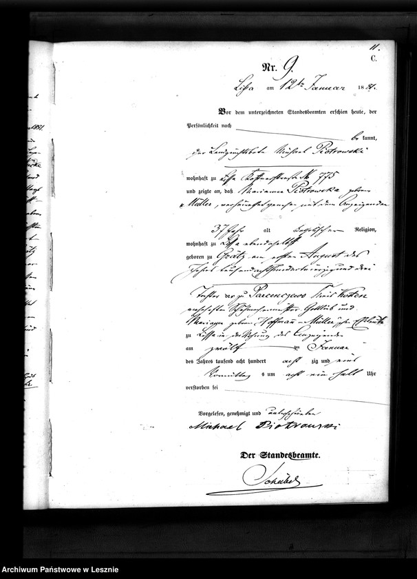 Obraz 12 z jednostki "[Księga zgonów - miasto]"