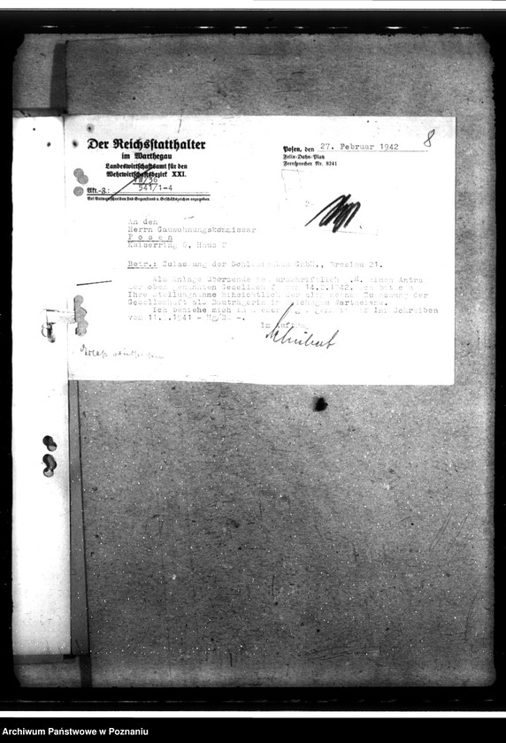 Obraz 12 z jednostki "Wohnungsgesellschaft in Leslau"