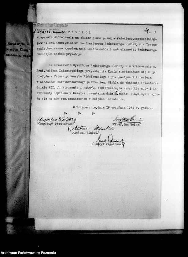 Obraz 9 z jednostki "Państwowe Gimnazjum Klasyczne- Trzemeszno"