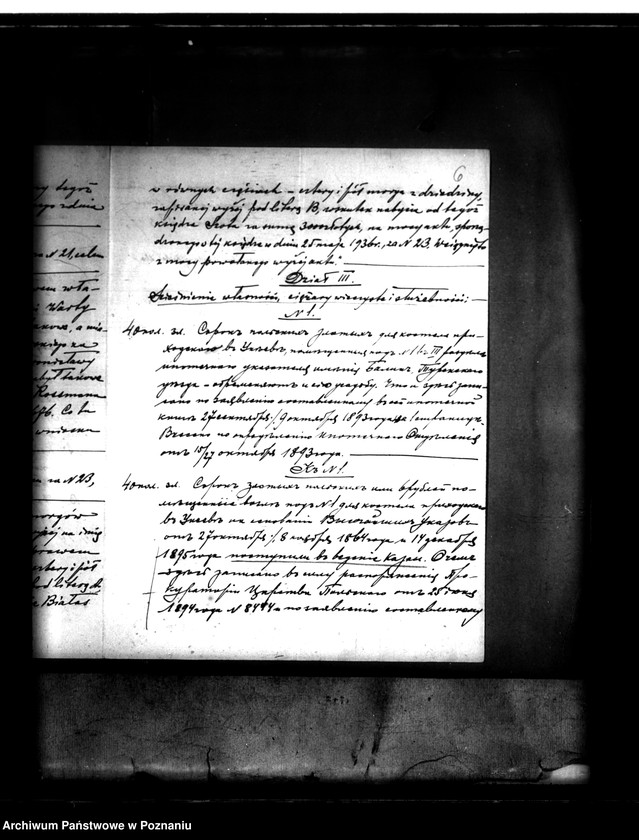 Obraz 10 z jednostki "Wykreślenie czynszu z majątku Balin /gmina Niewiesz/ powiatu tureckiego"