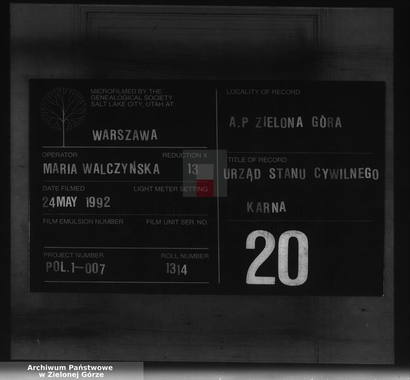 Obraz 1 z jednostki "Sterbe-Neben-Register"