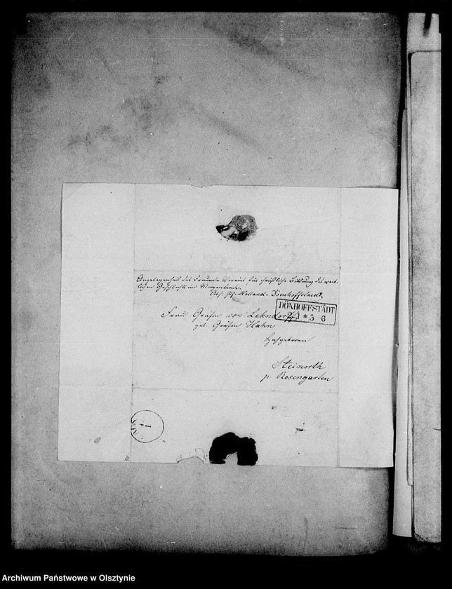 image.from.unit.number "/Briefe an die Gfin Anna Lehndorff- Steinort betr. die Versorgung mit Missions- a. a. frommen Blättern/"