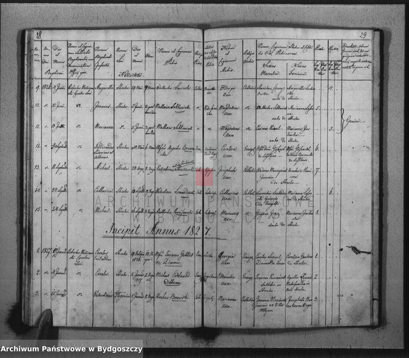 image.from.unit.number "Duplicate der Kirchen Bücher drer Katholischen Kirche zu Strzelno"