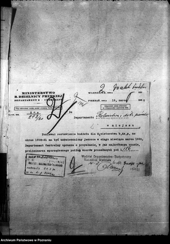 Obraz 6 z jednostki "Budżet - korespondencje"