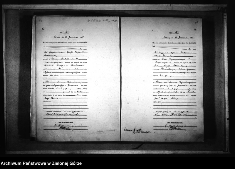 Obraz 14 z jednostki "[Księga akt urodzenia rok 1910-Żary miasto]"