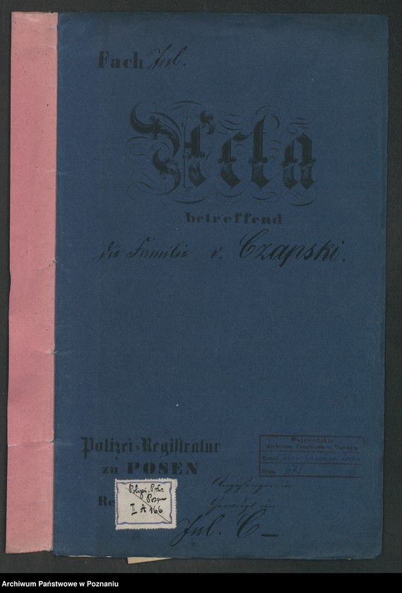 Obraz 2 z jednostki "A. betr. die Familie Czapski"