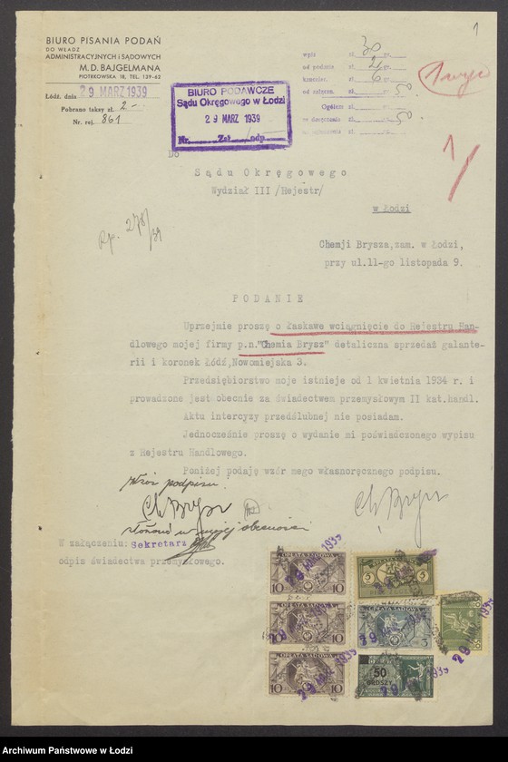 Obraz 3 z jednostki "Chemia Brysz – detaliczna sprzedaż galanterii i koronek"