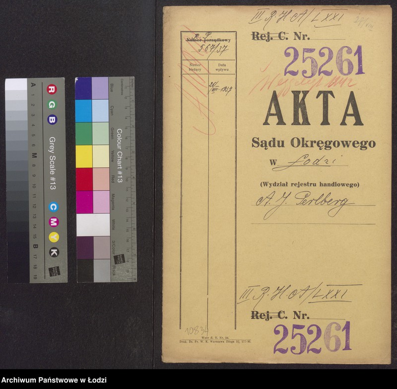 Obraz 2 z jednostki "Abram Jakub Perlberg- tkalnia i skręcalnia zarobkowa"