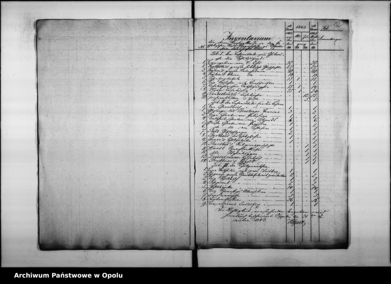 Obraz 12 z jednostki "Acta des Magistrats zu Oppeln betreffend: die Revision der Rechnungen der Domherr Franz Paulschen Schulstiftung und Erteilung der Decharge für den Rendanten de Anno 1844 bis Mai 1853"