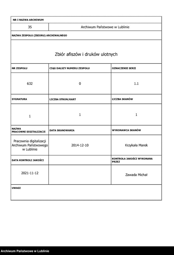 image.from.unit.number "O cześć wam, Panowie, Magnaci. Za naszą niewolę kajdany..."