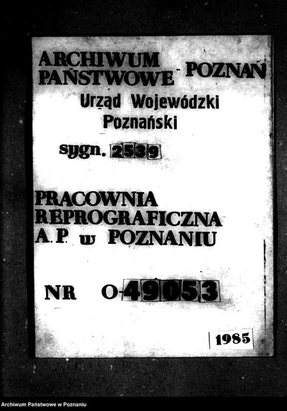 Obraz 1 z jednostki "Tymczasowy rejestr pomiarowo-klasyfikacyjny majątku Gralewo powiatu międzychodzkiego"