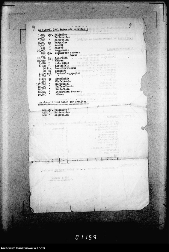 Obraz 13 z jednostki "[Dzienne, tygodniowe i miesięczne sprawozdania Gminy Żydowskiej w Getcie Łódzkim]"