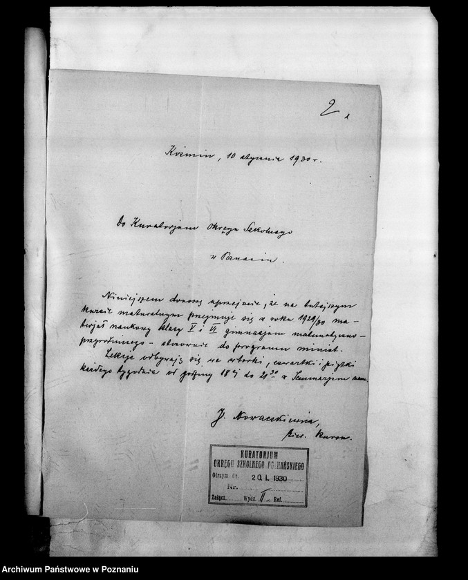 Obraz 6 z jednostki "Państwowe Seminarium Nauczycielskie miasto Koźmin"